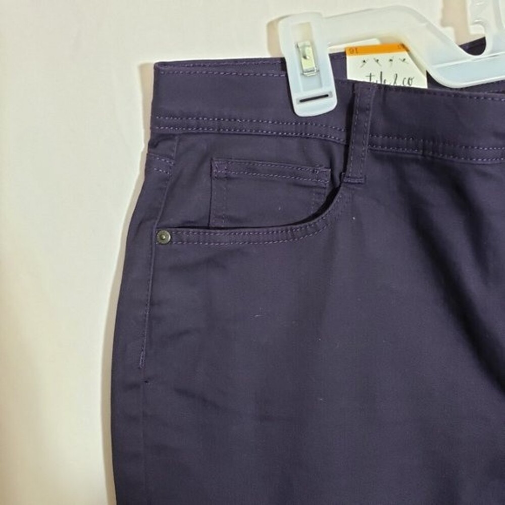 Style & Co Dark Grape Slim Leg High Rise Tummy Control (AN) - Picture 6 of 11